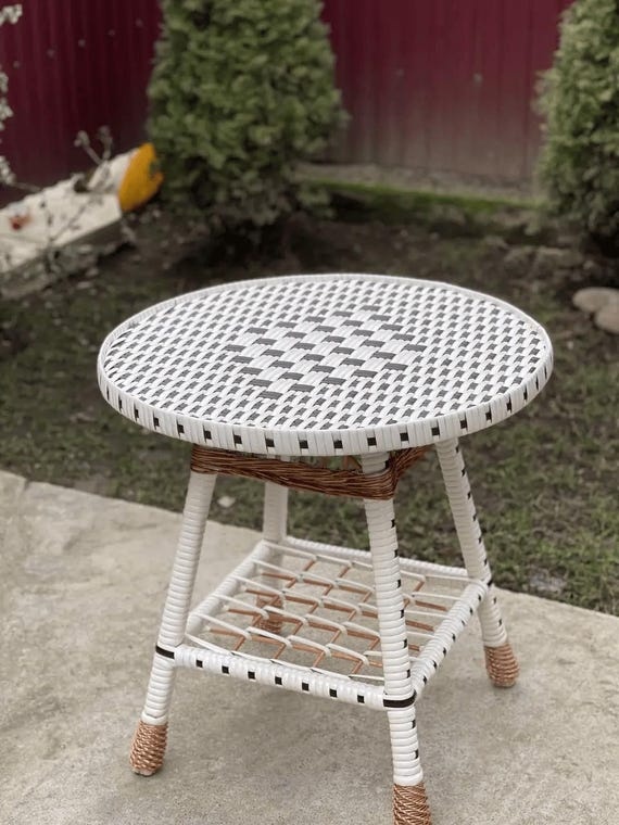 round coffee table handmade wooden trunk coffee table eco friendly side table patio furniture natural rattan coffee table boho furniture