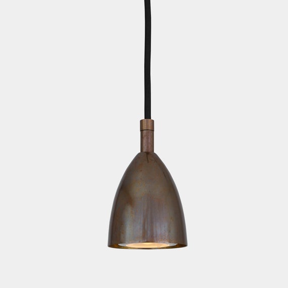 Lainio Small Modern Brass Cone Pendant Light 4.5" IP20