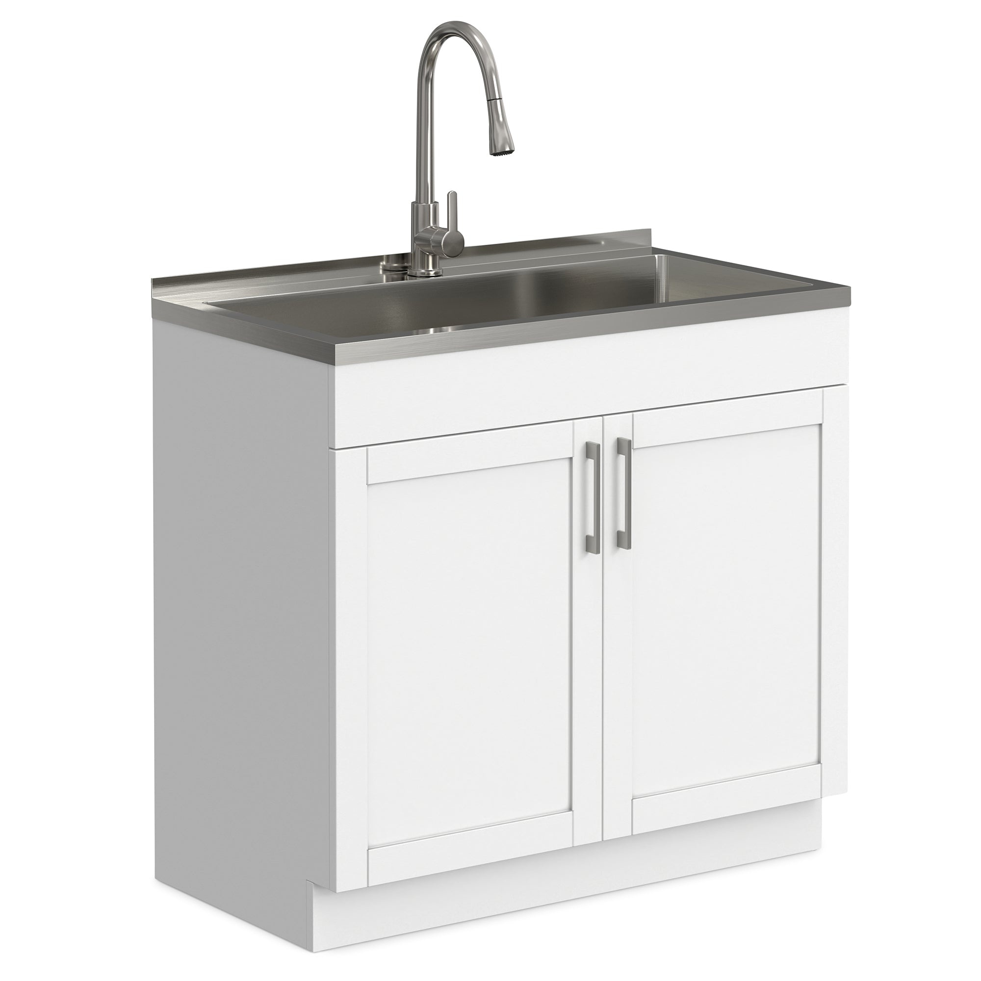 Laundry Sink Cabinet Combo | Modern Wide Shaker All-In-One