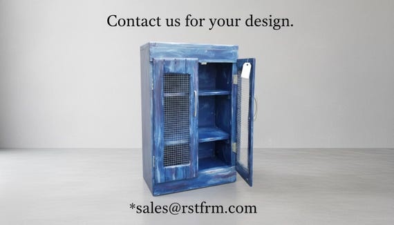 Ocean Feel Cabinet | Coastal Wood Storage Cabinet | Beach Style Furniture | Nautical Rustic Cabinet | Handmade Coastal Home Decor