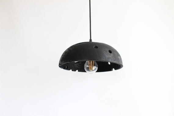 black pendant light, wood chandelier lighting dining room, unique handmade lamp ukraine