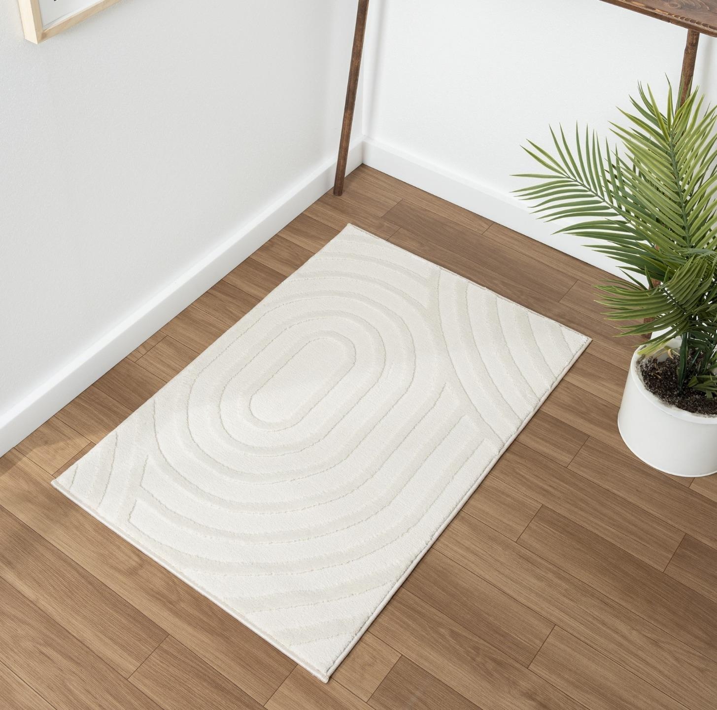 Geometric Cream Patterned 2776 Area Rug