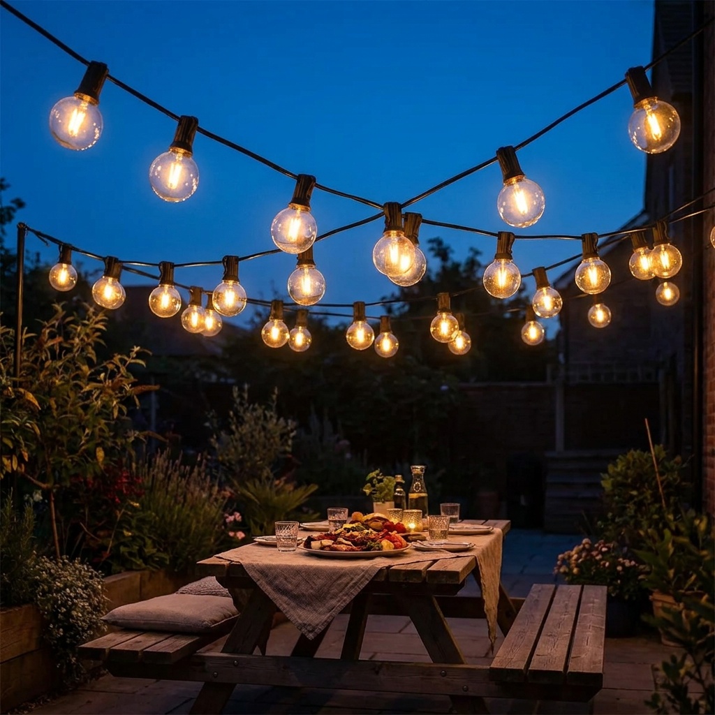 G40 Globe Festoon Patio String Lights